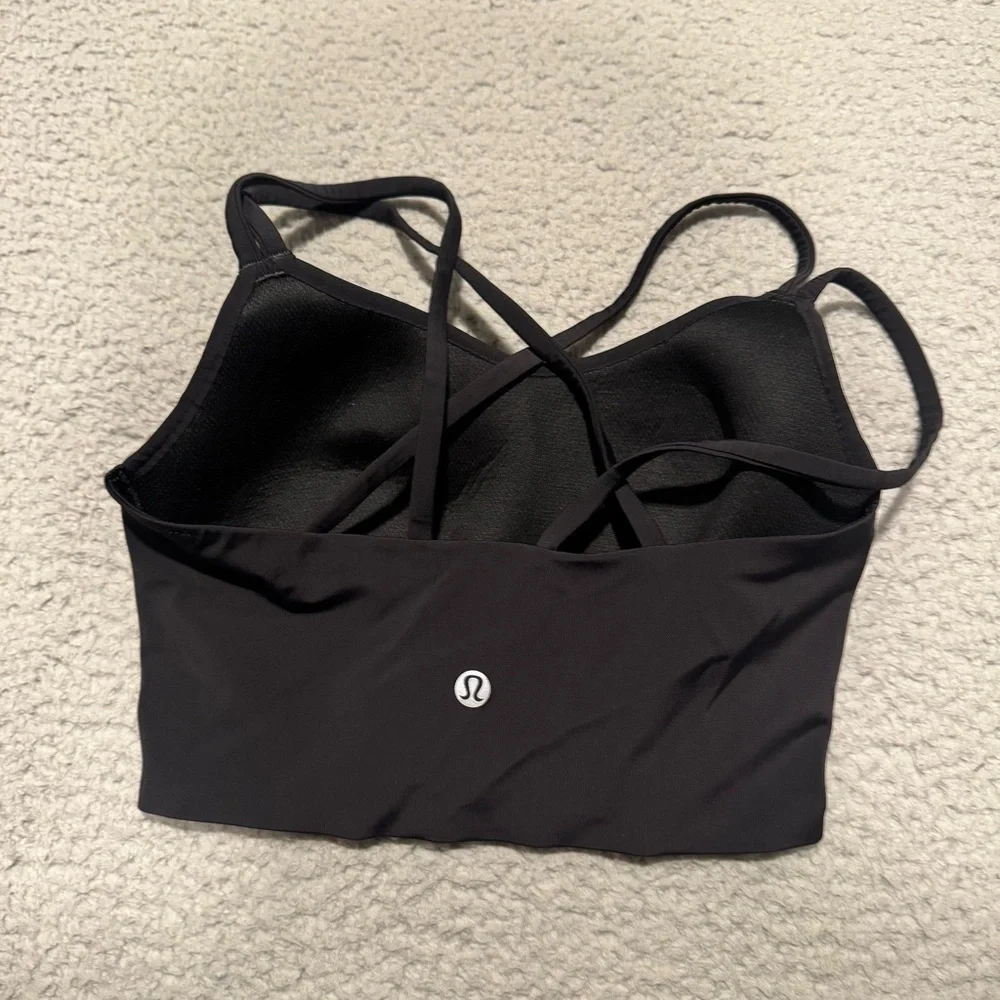 Lululemon Like a Cloud Bra Long Line *Light Support, B/C Cup Black Size 2